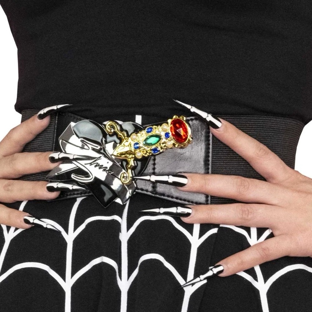 Elvira Dagger Belt with Elastic Waist - Mistress of the Dark Fashion Accessory
